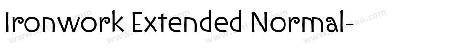 Ironwork Extended Normal字体转换